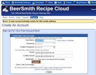 BeerSmith2.2 Cloud error with same email but different user name.JPG